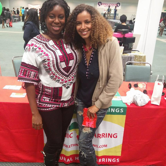 Actress Mari Morrow at Ethnic Earring Booth