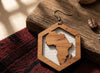 africa map earrings african continent earring american accessories afrocentric jewelry black brown gift idea kwanzaa urban cheap cute unique different christmas