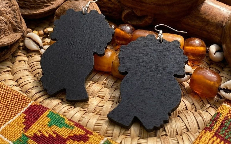 afro earrings | Afrocentric earrings | natural hair earrings