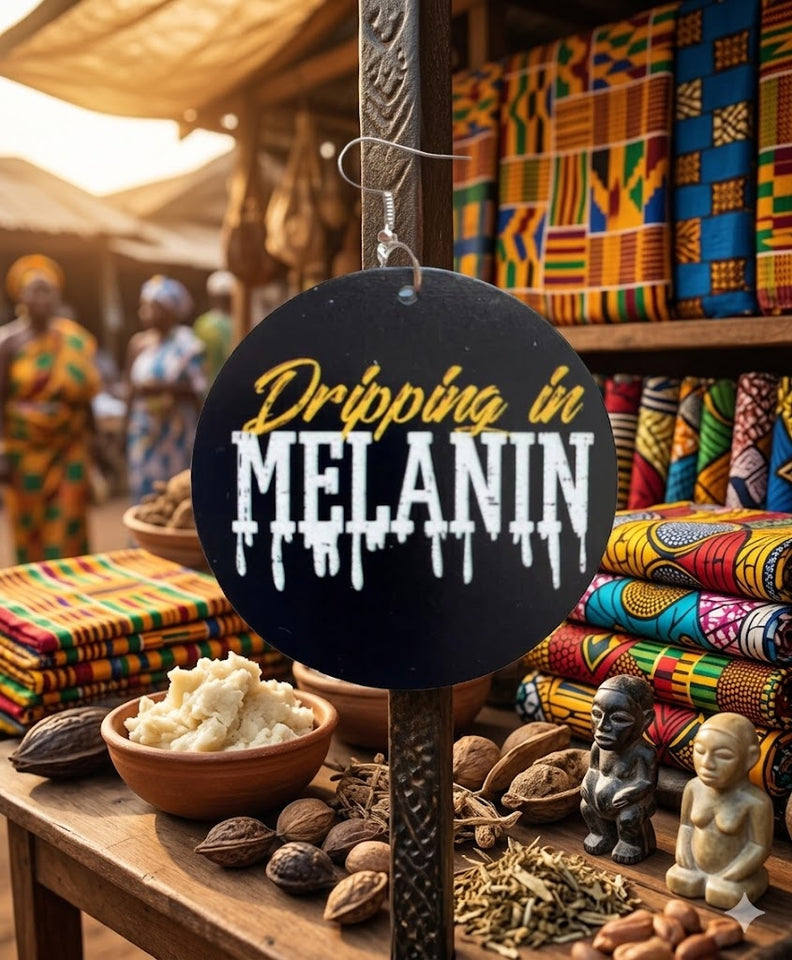 Dripping in Melanin | Natural Hair Jewelry| Afrocentric Accessories