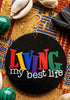 Living my best life earrings natural hair jewelry afrocentric accessories ear candy jewellery earring urban gift idea african american wooden round hoop wood dangle gift idea kwanzaa christmas birthday xmas holiday