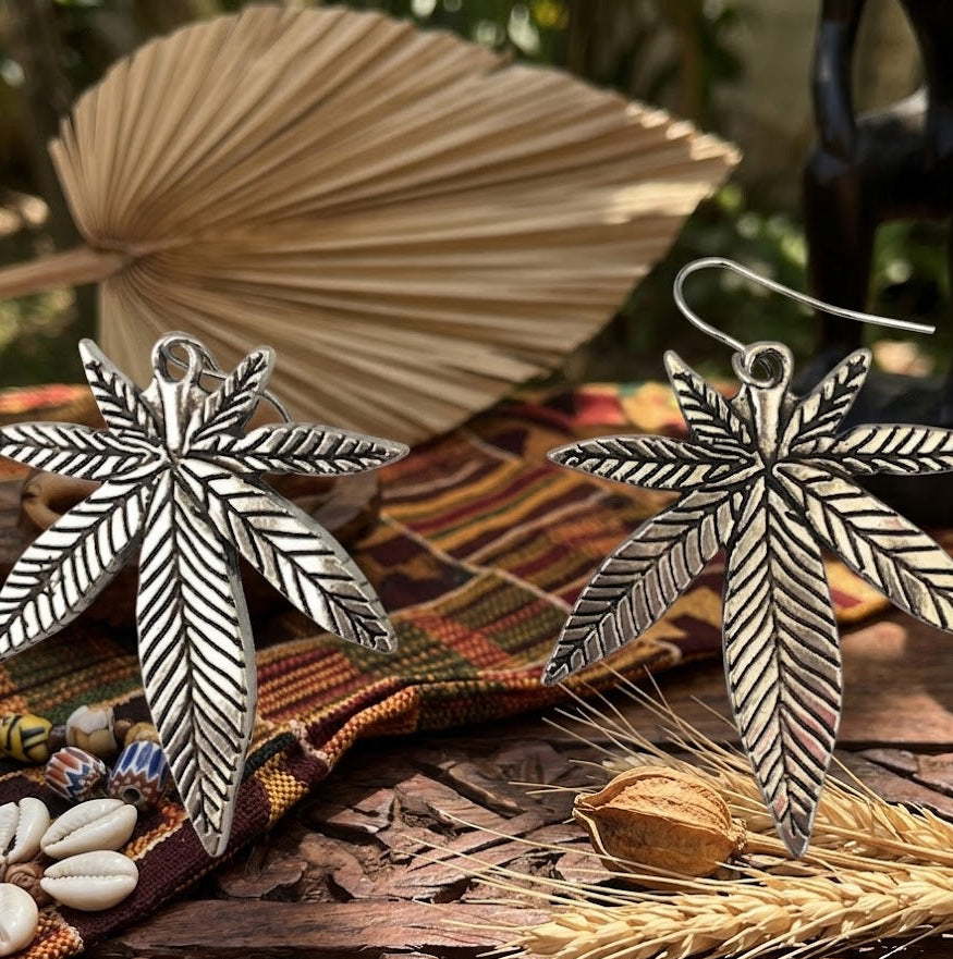 Mary Jane Earrings - Silver or Gold Color - 420 Friendly Jewelry accessories