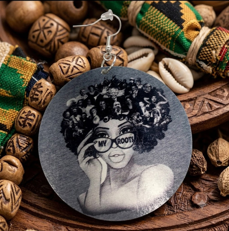 my roots earrings afro accessories afrocentric jewelry accessory jewellery natural hair hairstyles tutorial 4b 4c 4a