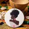 tiffany natural hair earrings afrocentric jewelry accessories accessory ear rings african american black girl gift idea woman women christmas kwanzaa birthday