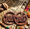 black girl magic earrings; black girl magic; afrocentric earrings; natural hair earrings; african american earrings; afro earrings; twa earrings; afrocentric fashion; afrocentric accessories; 