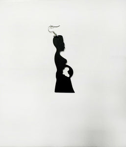 tri color brown black natural mother africa earrings | africa earrings | africa shaped earrings | map of africa earrings | natural hair earrings | afrocentric earrings | afrocentric fashion | afrocentric clothing | afrocentric accessories | afrocentric jewelry