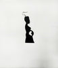 tri color brown black natural mother africa earrings | africa earrings | africa shaped earrings | map of africa earrings | natural hair earrings | afrocentric earrings | afrocentric fashion | afrocentric clothing | afrocentric accessories | afrocentric jewelry