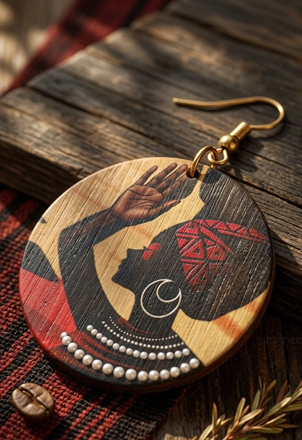 nubian queen earrings afrocentric ear rings jewelry accessories fashion outfit gift idea african american black girl jewelry 