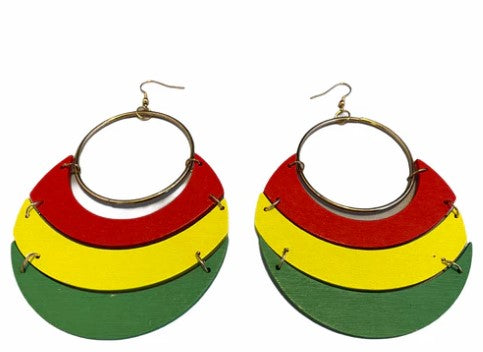 Pan African earrings Natural hair jewelry African American