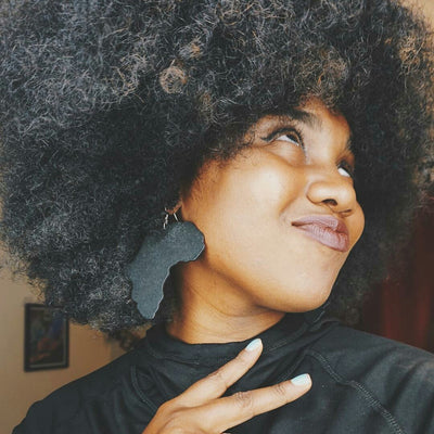 Africa earrings | Afrocentric earrings | natural hair earrings