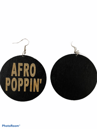 Afro poppin earrings natural hair jewelry afrocentric accessories ear ring candy pro black