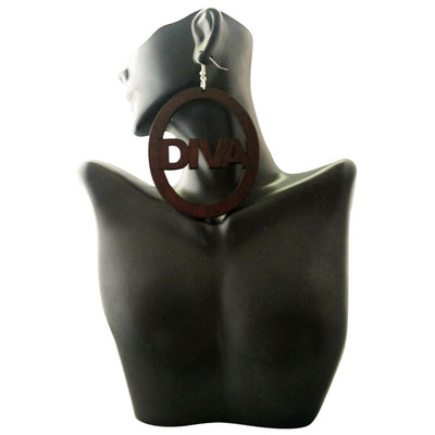 Diva earrings | Natural hair earrings | Afrocentric earrings | afrocentric fashion | afrocentric clothing | accessories | jewelry 