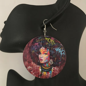 Graffiti Gigi - Afro earrings | Afrocentric earrings | Natural Hair Earrings | Afro | Twa