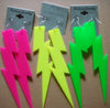 Multicolor Lightning Earrings for Men and Women punk hiphop ear jewelry 4 different colors  fashion jewelry accessories