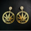 highest bitch earrings weed jewelry marijuana accessories stoner hemp leaf maple mary jane fashion outfit idea 420 friendly ladies apparel cannabis chick