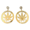 highest bitch earrings weed jewelry marijuana accessories stoner hemp leaf maple mary jane fashion outfit idea 420 friendly ladies apparel cannabis