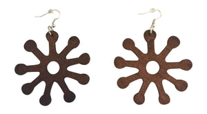 dark brown adinkra symbol earring natural hair accessories afrocentric jewelry african earrings, ashanti earrings, jewelry, jewelries, accessories, affordable earrings, amazon cheap earrings, etsy earrings