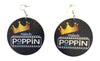 melanin poppin earrings martin theme natural hair afrocentric accessories jewelry hairstyles fashion ear ring rings accessory wooden crown royal nubian ethnic