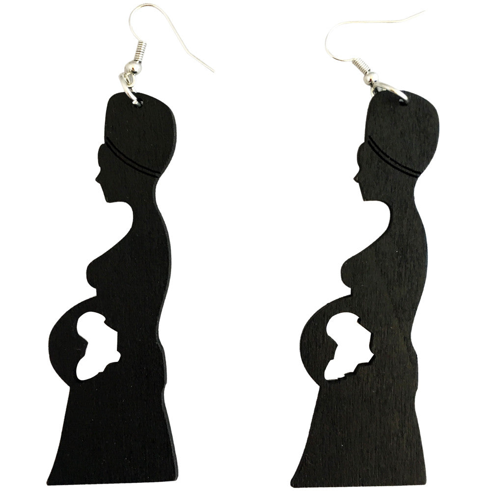 mother africa earrings | africa earrings | africa shaped earrings | map of africa earrings | natural hair earrings | afrocentric earrings | afrocentric fashion | afrocentric clothing | afrocentric accessories | afrocentric jewelry