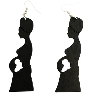 mother africa earrings | africa earrings | africa shaped earrings | map of africa earrings | natural hair earrings | afrocentric earrings | afrocentric fashion | afrocentric clothing | afrocentric accessories | afrocentric jewelry