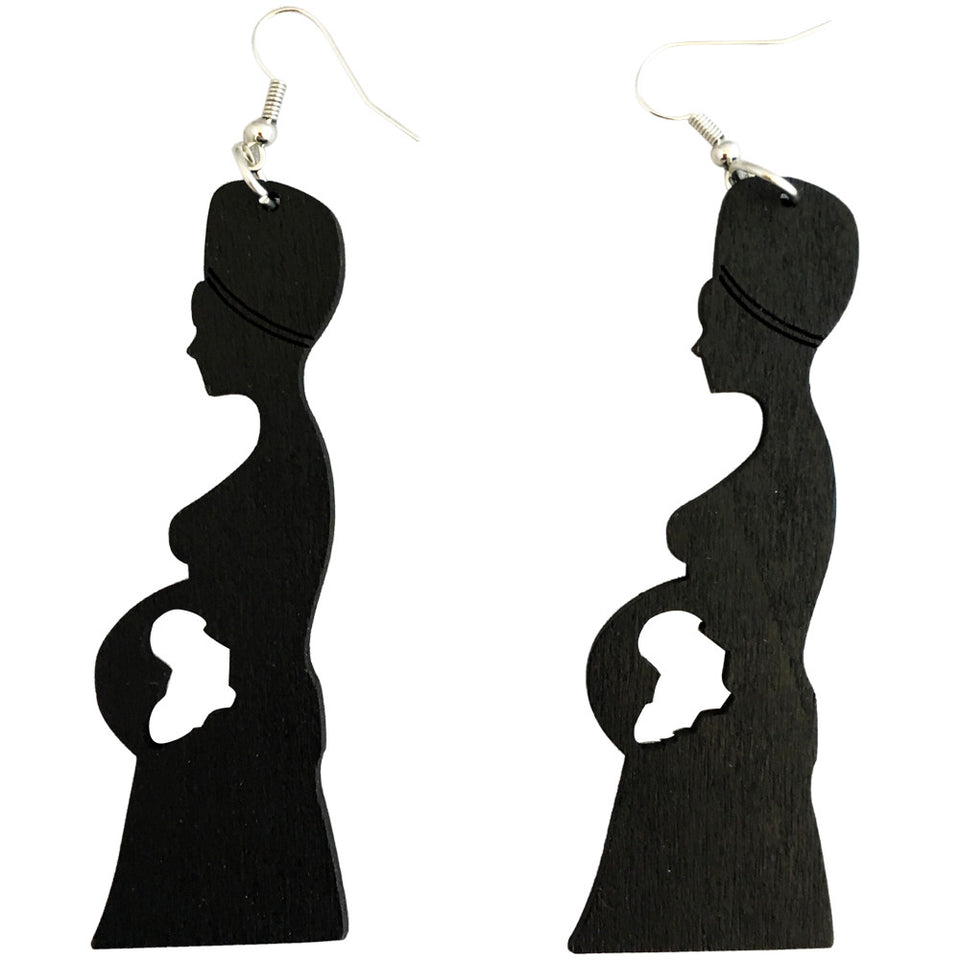 mother africa earrings | africa earrings | africa shaped earrings | map of africa earrings | natural hair earrings | afrocentric earrings | afrocentric fashion | afrocentric clothing | afrocentric accessories | afrocentric jewelry