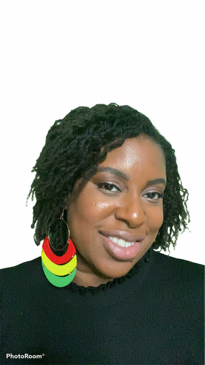 pan african earrings red green yellow gift idea afrocentric accessories jewelry jewellery africa american urban cheap cute unique gift idea fashion outfit clothing accessory kwanzaa christmas