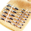 silver nails; acrylic nails; metallic nails; metallic false nails; metallic fake nails; silver metallic nails; fake nails; press on nails; mirror nails; artificial nails; glue on nails; 