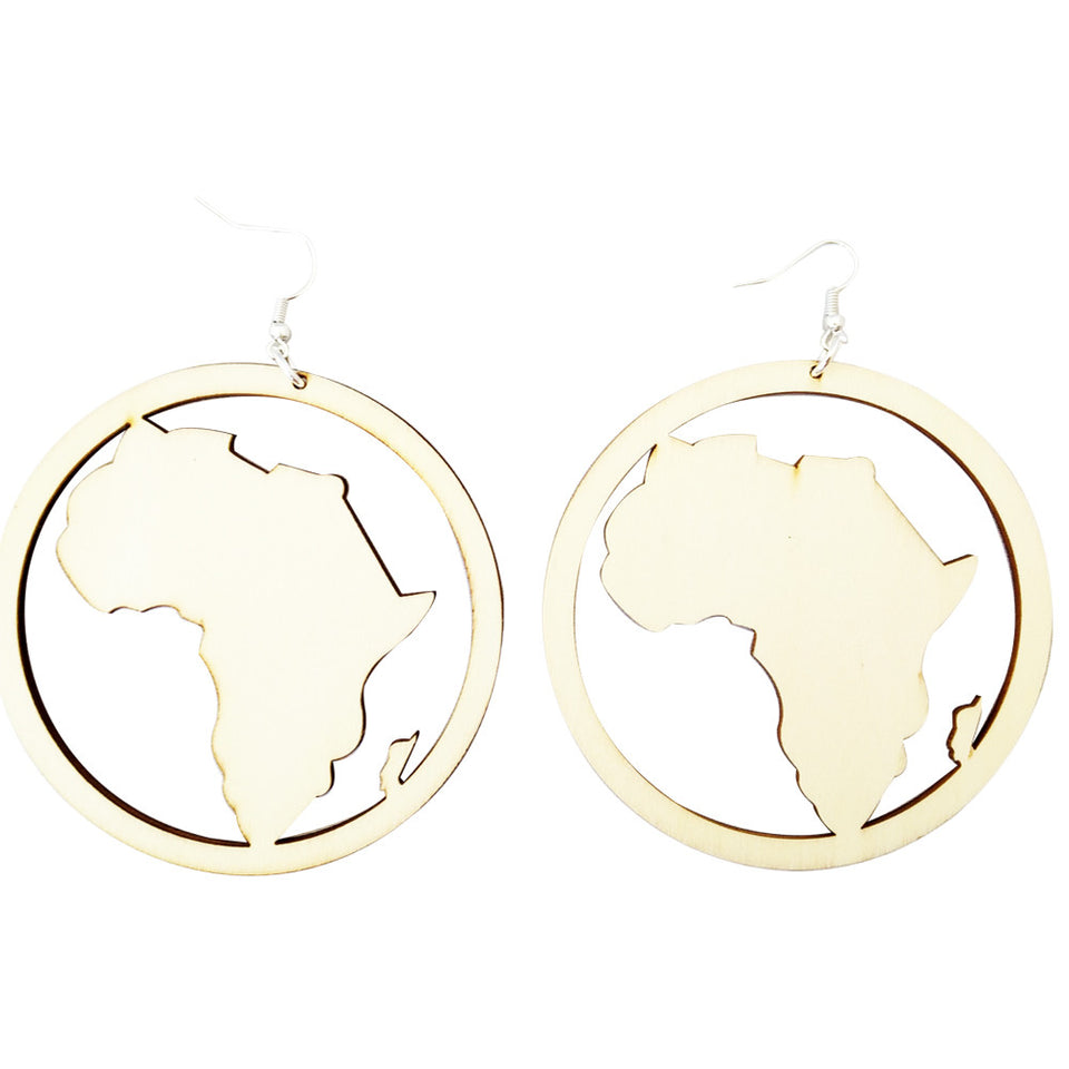 black hoop map of Africa earrings | natural hair earrings | afrocentric earrings | afrocentric jewelry | africa shaped earrings | african earrings | african jewelry | african earrings jewelry | african hoop earrings