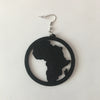 small black hoop map of Africa earrings | Afrocentric earrings | natural hair earrings | afrocentric jewelry | african earrings | africa shaped earrings | african jewelry | african earrings jewelry | african hoop earrings 