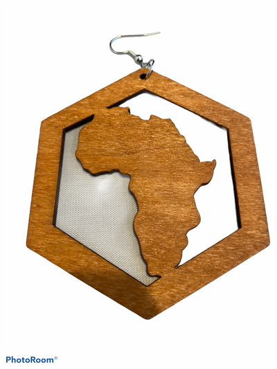 africa map earrings african continent earring american accessories afrocentric jewelry black brown gift idea kwanzaa urban cheap cute unique different christmas