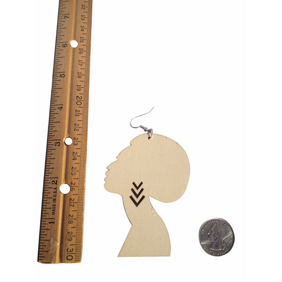 Afro earrings | Afrocentric earrings | natural hair earrings | afrocentric fashion | afrocentric jewelry |  wooden earrings | big black earrings | afro earrings for sale