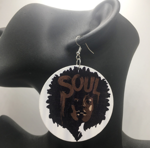 chocolate afro soul earrings natural hair earring ear rings jewelry ring afrocentric accessories accessory womens woman cheap 