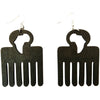 Afro pick earrings | Africa earrings | Afro pic earrings | afrocentric earrings | natural hair earrings