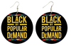 black by popular demand earrings afrocentric accessories natural hair jewelry jewellery gift idea african american urban unique pro black