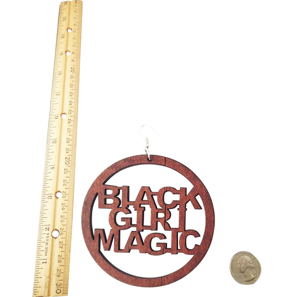 black girl magic earrings; black girl magic; afrocentric earrings; natural hair earrings; african american earrings; afro earrings; twa earrings; afrocentric fashion; afrocentric accessories; 