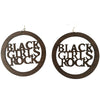black girls rock, black girls rock earrings, natural hair earrings, afrocentric earrings, afrocentric jewelry, natural hair jewelry, afrocentric fashion, natural hair fashion, afrocentric clothing, natural hair clothing, afrocentric accessories, natural hair accessories, wooden earrings, twa earrings