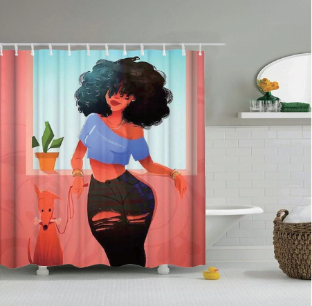 afrocentric home decor african shower curtains wall art and style pro black household items decorations american bedding cheap cute affordable feminine urban womens woman women ladies apartment home apt house ideas gift christmas kwanzaa birthday anniversary warming dorm help afro curly hair chillin chilling chillaxin