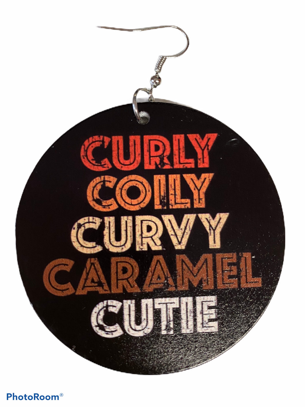 curly coily curvy caramel cutie earrings natural hair jewelry afrocentric accessories black girl ear candy african american accessory fashion outfit idea clothing gift birthday christmas kwanzaa unique cheap different black owned woman minority business support a sista