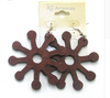 dark brown adinkra symbol earring natural hair accessories afrocentric jewelry african earrings, ashanti earrings, jewelry, jewelries, accessories, affordable earrings, amazon cheap earrings, etsy earrings
