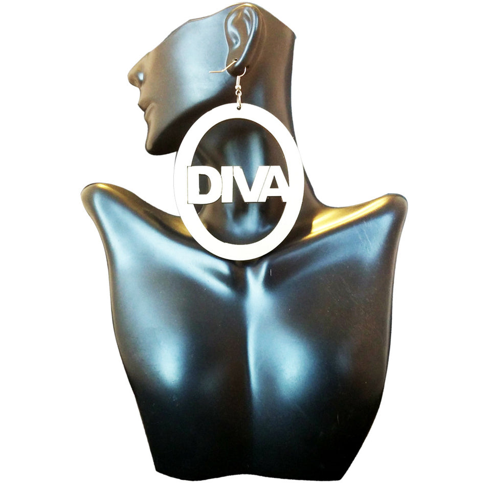 Diva earrings | Natural hair earrings | Afrocentric earrings | afrocentric fashion | afrocentric clothing | accessories | jewelry 