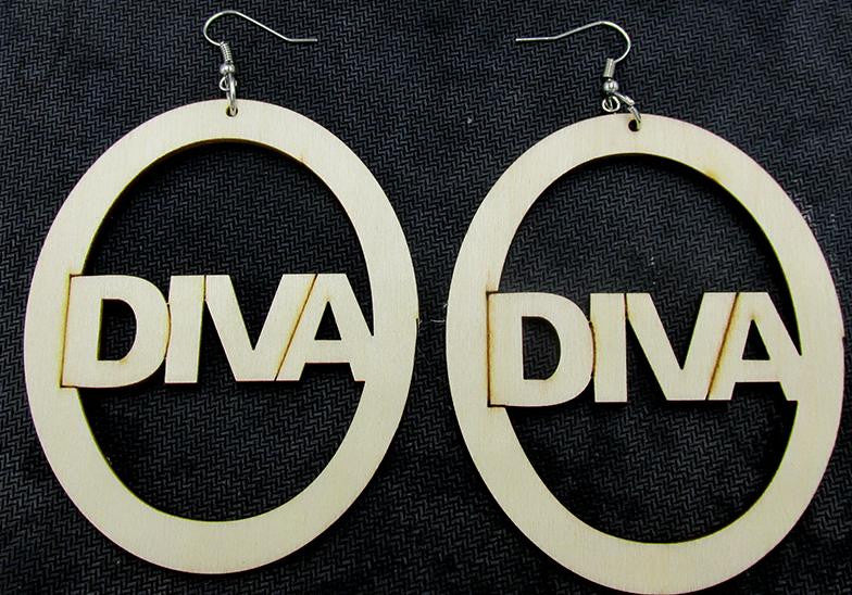Diva earrings | Natural hair earrings | Afrocentric earrings | afrocentric fashion | afrocentric clothing | accessories | jewelry 