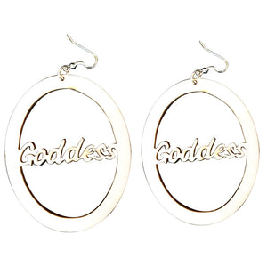 goddess earrings; natural hair earrings; afrocentric earrings; wooden earrings;