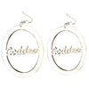 goddess earrings; natural hair earrings; afrocentric earrings; wooden earrings;