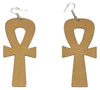 ankh earrings gold tone fertility adinkra symbol african american ank jewelry accessories fashion outfit idea clothing