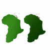 green map of africa earrings