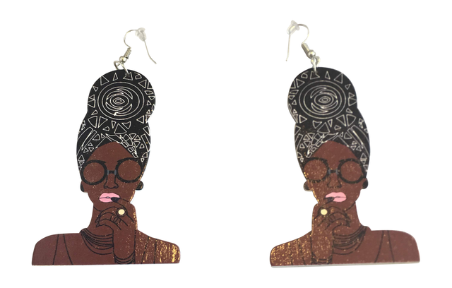 black headwrap mami earrings | head wrap mommy | natural hair earrings | headwrap | head wrap | afrocentric | jewelry | fashion | accessories | Agki Latest African Fashion, African Prints, African fashion styles, African clothing, Nigerian style, Ghanaian fashion, African women dresses, African Bags, African shoes, Nigerian fashion, Ankara, Aso okè, Kenté, 