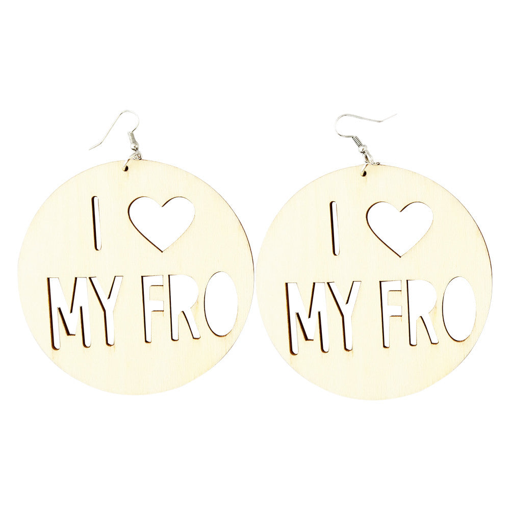 I My Fro Earrings Natural Hair Earrings I Love My Fro