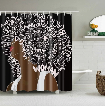 indescribable afro twa fro afrocentric home decor african shower curtains wall art and style pro black household items decorations american bedding cheap cute affordable feminine urban womens woman women ladies apartment home apt house ideas gift christmas kwanzaa birthday anniversary warming dorm help natural hair