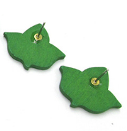 aka ivy leaf green earrings maple sorority jewelry natural hair afrocentric hbcu crossing burning sands gift idea present