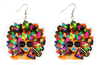 kaleidoscope natural hair earrings afro jewelry afrocentric accessories fashion outfit idea clothing tutorial 4b 4c ear candy whimsical urban trendy unique